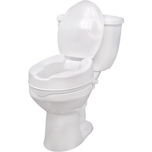Drive Medical Raised Toilet Seat 4" White - 1 of 4