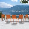 WRGHOME Garden Modern Outdoor/Indoor Plastic Resin Stacking Patio Dining Side Chair  (Set of 2) - 2 of 4