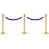 Unique Bargains Hotel Adjustable Velvet Stanchion Rope with Snap Hooks - 3 of 4