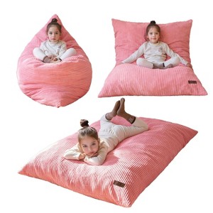 MAXYOYO 3-in-1 Kids Convertible Bean Bag Chair & Bed, Child Floor Sofa for Gaming, Reading - 1 of 4
