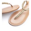 Women's Pearl Bead Accent Sandals - LASCANA - 3 of 4