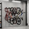 Mount-It! WheelsUp Series Wall Mount for 6 Bikes Accessory Mounts - Black - 2 of 4