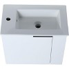 22 inch bathroom vanity with sink, suitable for small bathrooms, floating vanity storage cabinet, with soft door closure, suitable for bathrooms - 4 of 4