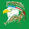 Men's Design By Humans July 4th Eagle Mullet American Flag By corndesign T-Shirt - 2 of 2