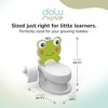 Dolu Nuve Frog Baby Toddler Potty Chair Light Sound Toilet Paper Holder, White - 3 of 4