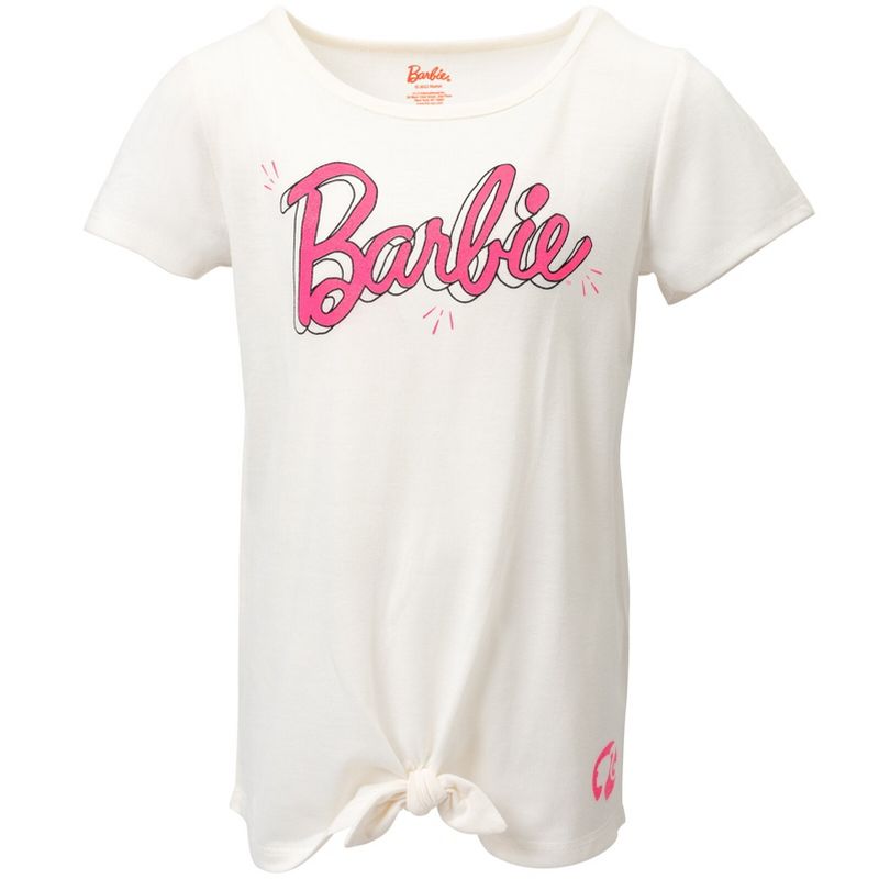 Barbie Girls T-Shirt and Shorts Outfit Set Little Kid to Big Kid, 4 of 8
