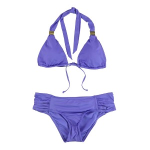 bar III Womens Triangle Side Tab 2 Piece Bikini - 1 of 2