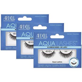 Ardell Professional Aqua Strip Lashes 340 (3-Pack) Model #63401 Water Activated