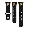 MLB Pittsburgh Pirates Apple Watch Compatible Silicone Band - Black
 - image 2 of 3