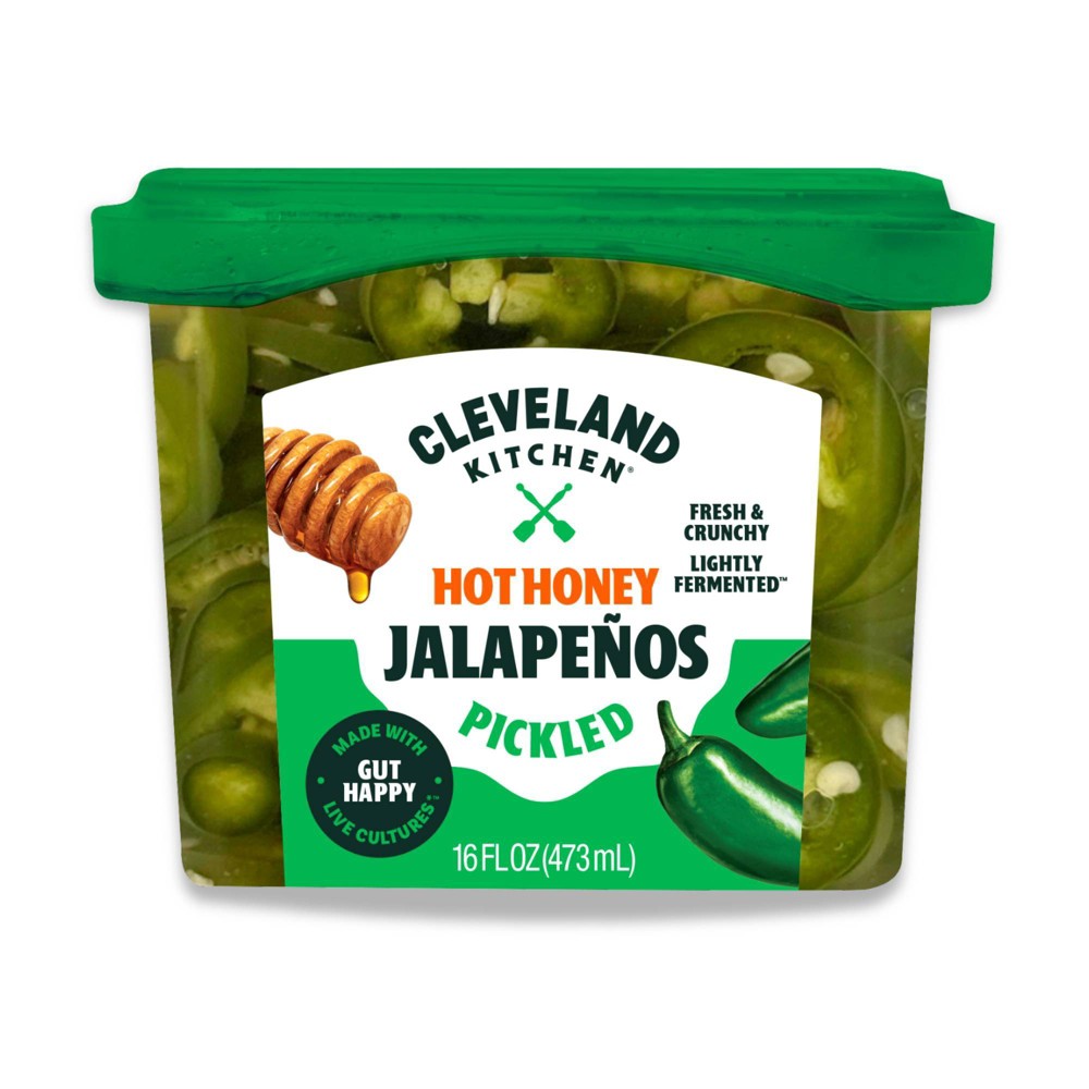 Cleveland Kitchen Hot Honey Jalapenos - 16 fl oz