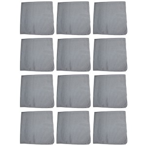 12 Pack Cotton Bandanas in Plain Colors for Crafts, Costumes, Workwear - 1 of 4