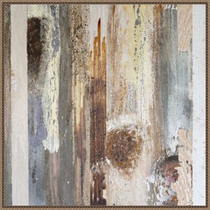 Amanti Art Textured Grain V by Erin McGee Ferrell Framed Canvas Wall Art - 1 of 4