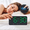 REGALWOVEN 2 Pcs Plastic Digital Dimmable Big Numbers Display Table Clock 8.3 x 4.3 x 1.2 Inches - 3 of 4