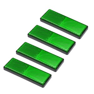 Unique Bargains M5x0.8 Motorcycle Bike Plastic Universal Screw Mount Reflective Warning Reflector 4 Pcs - 1 of 4