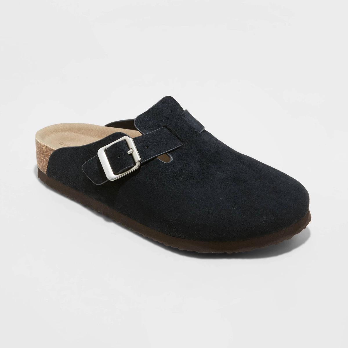 Women's Betsy Clog Mule Flats - Universal Thread™ Black 7.5: Slip-On Round Toe Mules