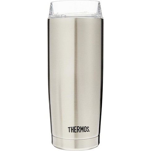 Thermos 16 oz. Sipp Insulated Stainless Steel Travel Tumbler - Silver/Black