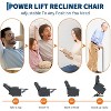 TackView Power Lift Recliner Sofa for Elderly with Heat & Massage – PU Leather  Sofa with Side Pockets & 2 Cup Holders - 4 of 4