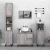 CLIHOME 39.4 in H Bathroom Storage Cabinet Engineered Wood Display Cabinet Home Organiser Furniture With Metal Legs - 4 of 4