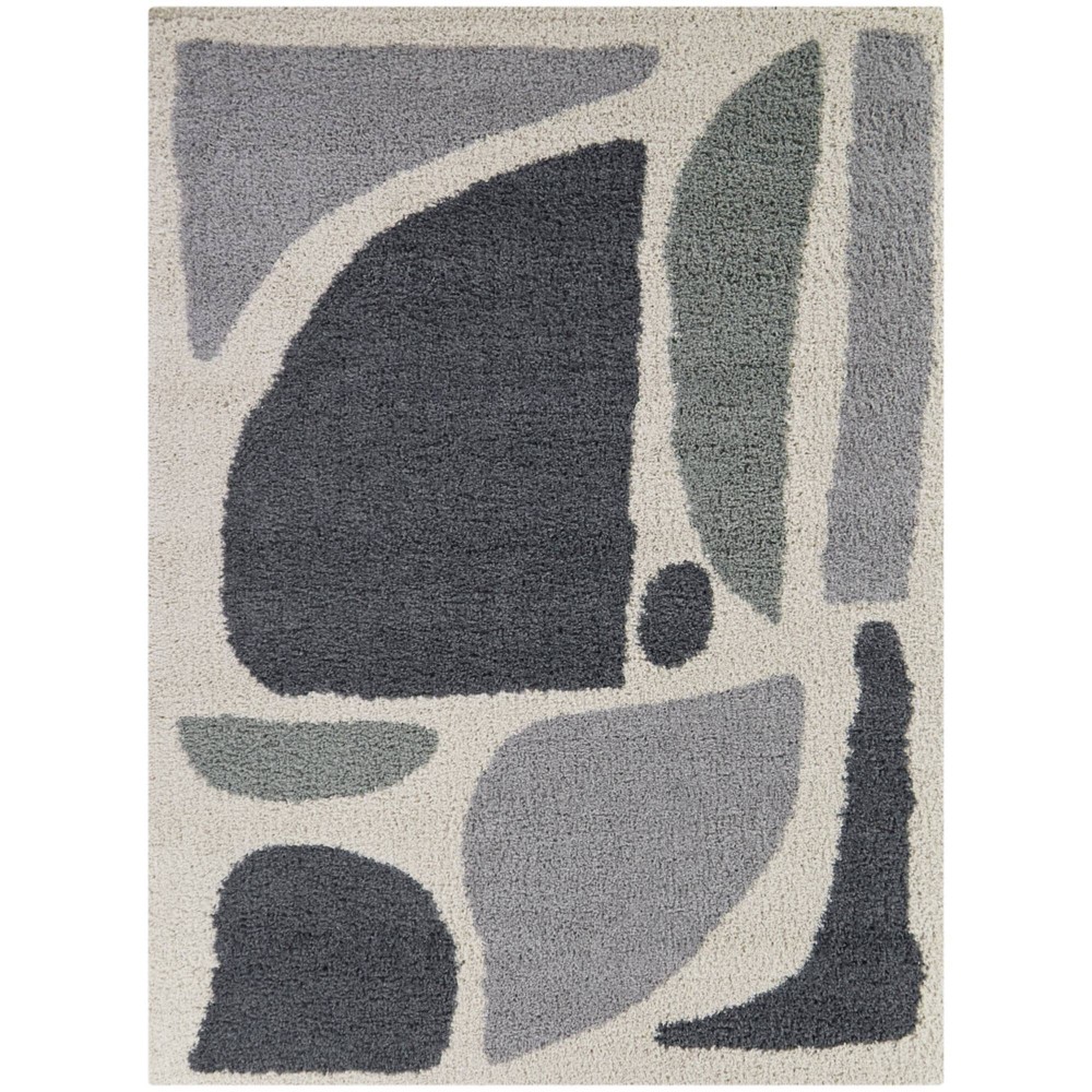 Photos - Area Rug Balta Rugs 5'3"x7' Cesare Abstract Plush Teen Rug Gray