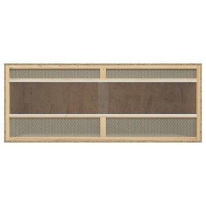 vidaXL Reptile Terrarium Bearded Dragon Tank - Engineered Wood, Glass & Steel - Multicolour Double Door Snake Enclosure (47.2" x 19.7" x 19.7") - 1 of 4