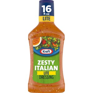Kraft Lite Zesty Italian Salad Dressing - 16fl oz - 1 of 4