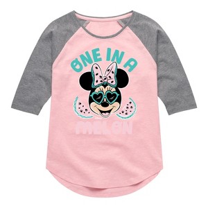 Girls' - Disney - One In A Melon Shirt Tail Raglan Graphic T-shirt - 1 of 4