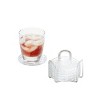 iDESIGN Rain Stainless Steel Drink Coaster with Holder Clear: Kitchen Storage, 5x5x3, Spot Clean, 1.1 lbs - 2 of 3
