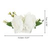 Unique Bargains Women's Portable Simulated Flowers Hair Clips Comb 1 Pc - 2 of 4