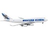 Boeing 747-400F Commercial Aircraft "Western Global" White with Blue Tail Stripes 1/400 Diecast Model Airplane by GeminiJets - 3 of 3