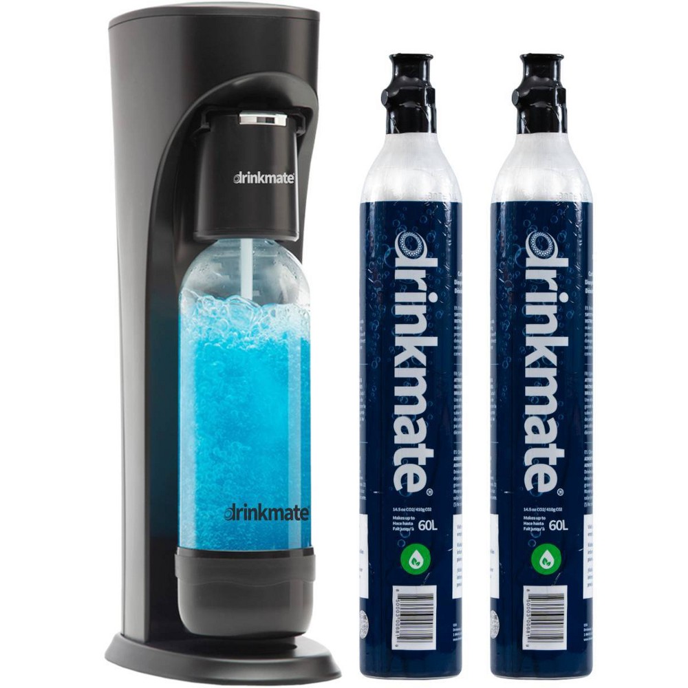 Drinkmate Bubble Up Bundle OmniFizz Soda Maker Black