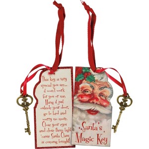 Primitives by Kathy Santa's Magic Key Vintage Ornament - 1 of 4