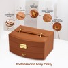 Small PU Leather Jewelry Box With Mirror - 4 of 4
