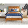 AFI Furnishings Charlotte Twin Solid Wood Low Profile Platform Bed in Light Toffee - 3 of 4