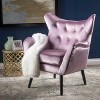 Alyssa New Velvet Armchair - Christopher Knight Home - image 2 of 4