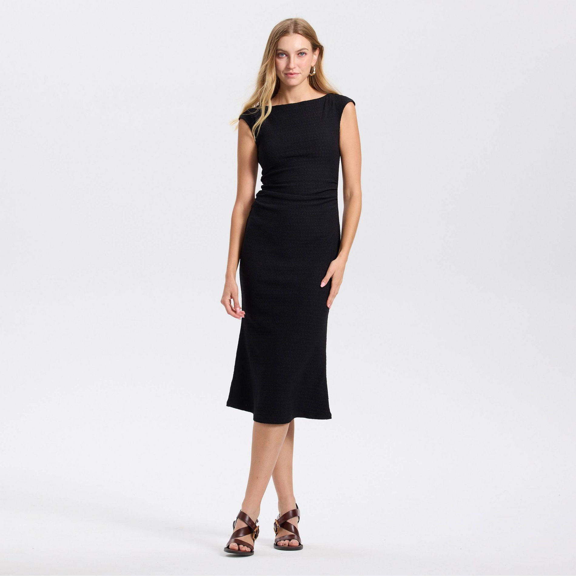 Women's Textured Knit Midi Bodycon Dress - A New Day™
