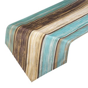 Unique Bargains Linen Fabric Durable Moisture-Wicking Elegant Table Runner 108" x 13" 1 Pc - 1 of 4