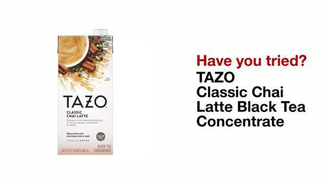 Tazo Organic Tea Latte Chai Black Tea - 32 fl oz, 2 of 9, play video