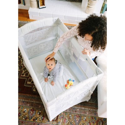 White Mesh 3-in-1 Co-Sleeper Bassinet and Play Yard