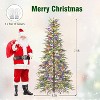 Tangkula 6.5/7.5 FT Pre-Lit Artificial Christmas Tree Hinged Spare Xmas Fir Tree with 578/725 Soft Branch Tip - 2 of 2