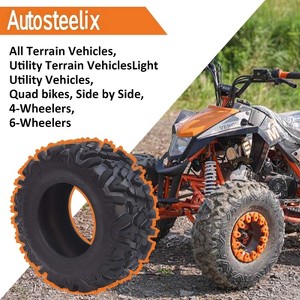 Set of 2 25x8-12 6-Ply All-Terrain Light Mud Tires - Tubeless Off-Road Tires for ATV and UTV - 1 of 4