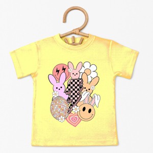 The Juniper Shop Retro Easter Collage Toddler Short Sleeve Tee - 1 of 4