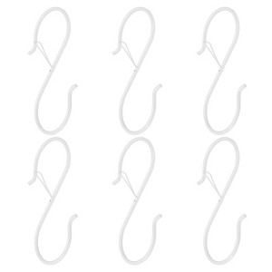 Unique Bargains Metal Safety Buckle S-shaped Hooks and Hangers 6 Pcs - 1 of 4