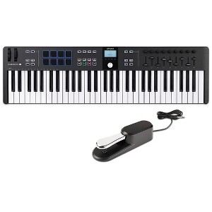 Arturia KeyLab Essential 61 mk3 Keyboard Controller With Universal Sustain Pedal Black - 1 of 4