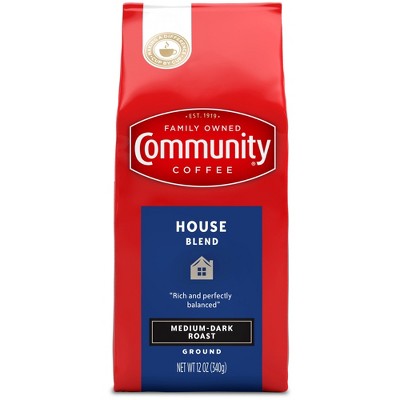 Community® Coffee House Blend Medium-Dark Roast Ground Coffee 12 oz. Bag, Pack 2