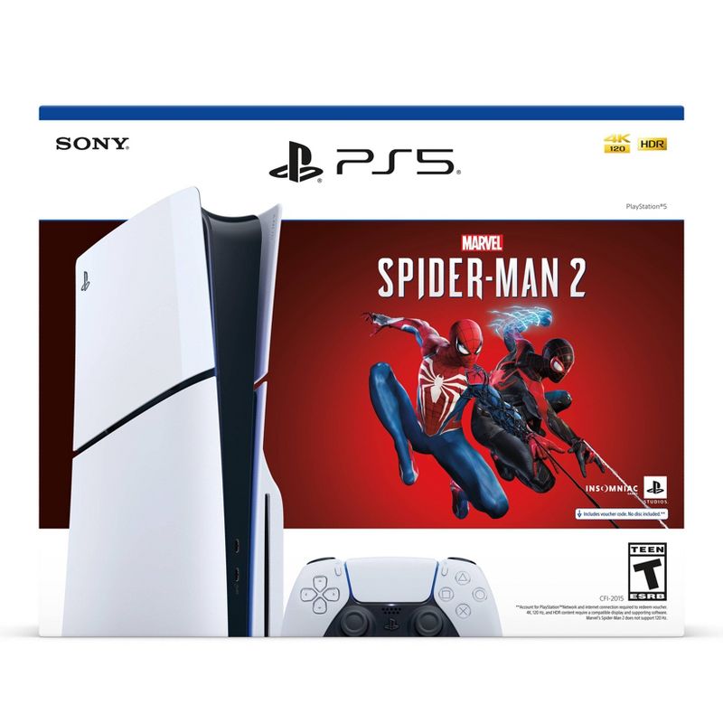 PlayStation 5 Console Marvel&#39;s Spider-Man 2 Bundle (Slim), 1 of 9