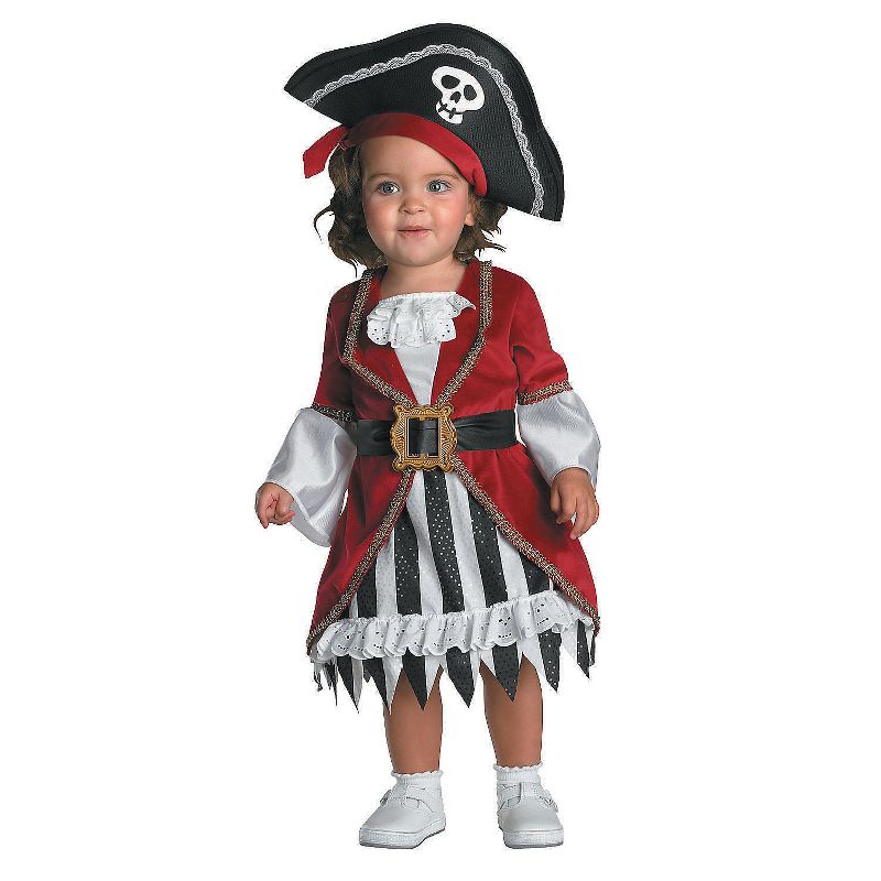 Infant Girls' Pirate Princess Costume - Size 12-18 Month - Red, 1 of 2