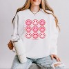 Simply Sage Market S.W.Smiley Valentine Smiley Face Chart Lightweight Garment Dyed Sweatshirt - 2 of 4