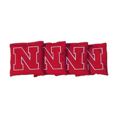 NCAA Nebraska Cornhuskers Corn-Filled Cornhole Bags Red - 4pk