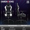 Bosmiller Reclining Gaming Chair with Footrest, Massage Racing Office Chair, PU Leather Computer Desk Chair with Head Pillow for Adults - 2 of 4