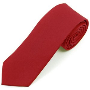 Men's Solid Color 2 Inch Wide And 57 Inch Long Slim Neckties - 1 of 4